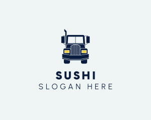 Blue Front Truck logo design