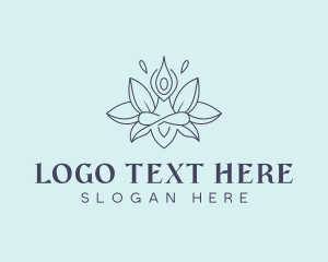 Yoga - Yoga Chakra Lotus logo design