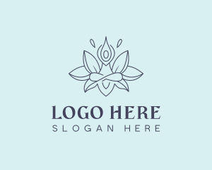 Yoga Chakra Lotus Logo