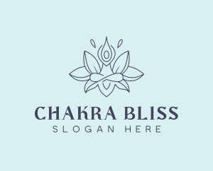 Chakra - Yoga Chakra Lotus logo design