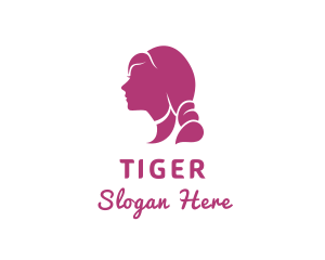 Beautiful - Beautiful Woman Hair Stylist logo design