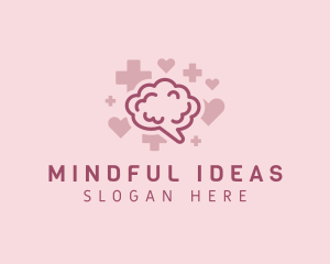 Thought - Brain Heart Healthcare logo design