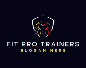 Muscle Fitness Gym logo design