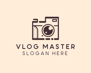 Vlogger - Photography Camera Vlogger logo design