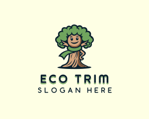 Eco Garden Tree logo design