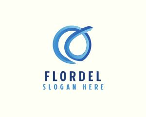 Water Fluid Loop logo design