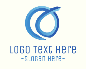 Fluid - Water Fluid Loop logo design