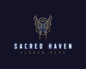 Angel Guardian Holy logo design