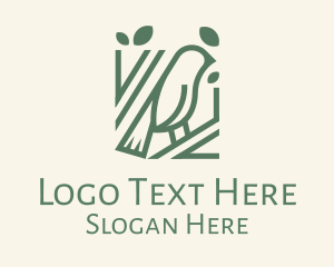 Plaza - Green Robin Tree logo design