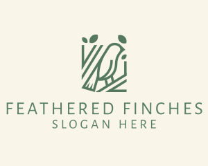 Bird Robin Tree logo design