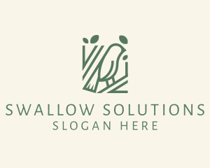 Swallow - Bird Robin Tree logo design