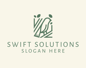 Swift - Bird Robin Tree logo design