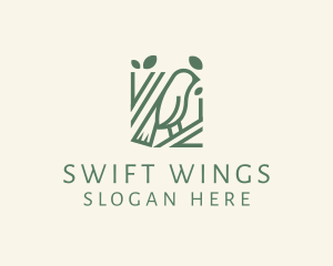 Swallow - Bird Robin Tree logo design