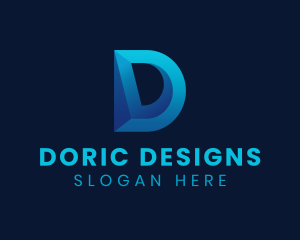 Business Firm Letter D logo design