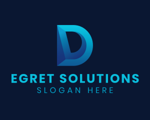 Business Firm Letter D logo design