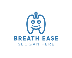 Happy Lung Organ logo design