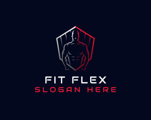 Muscle Fitness Trainer logo design