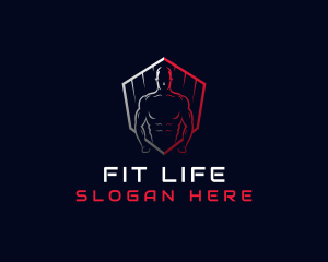 Muscle Fitness Trainer logo design