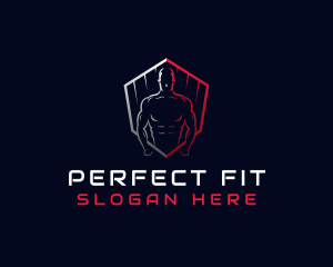 Muscle Fitness Trainer logo design