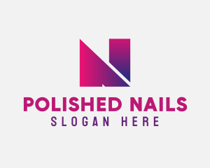 Gradient Letter N logo design