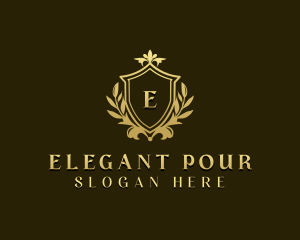 Elegant Regal Shield logo design