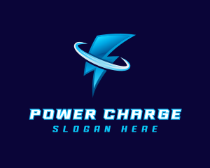 Charging - Lightning Voltage Charge logo design