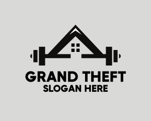 Bodybuilding - Weights Gym House logo design