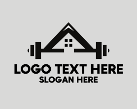 Weights - Weights Gym House logo design