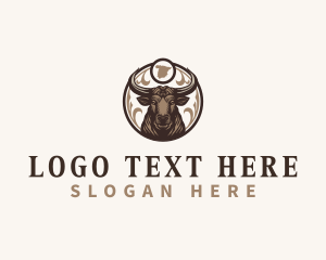 Horns - Spain Wild Bull logo design