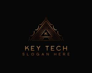 Modern Luxury Triangle logo design