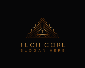 Modern Luxury Triangle logo design