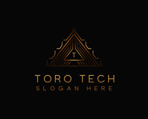 Modern Luxury Triangle logo design