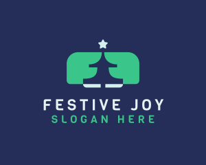 Christmas - Minimalist Christmas Tree logo design