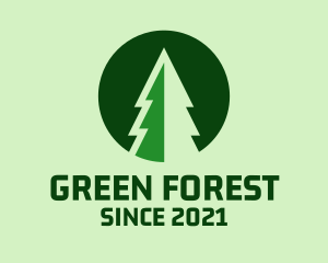 Pine Forest Nature  logo design