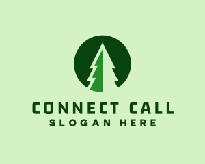 Pine Forest Nature  logo design