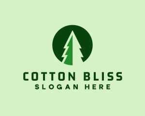 Pine Forest Nature  logo design