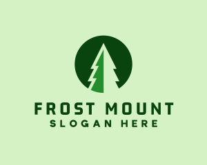 Pine Forest Nature  logo design