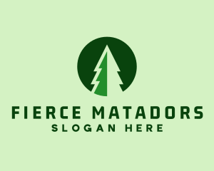 Pine Forest Nature  logo design