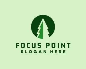 Pine Forest Nature  logo design