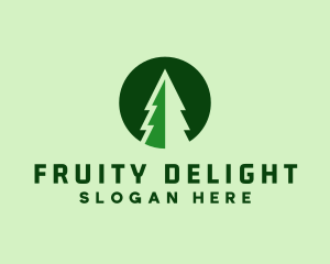 Pine Forest Nature  logo design