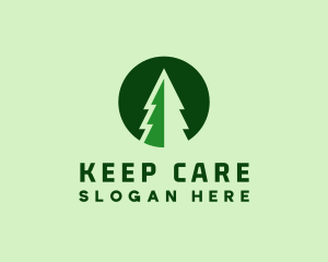 Pine Forest Nature  logo design