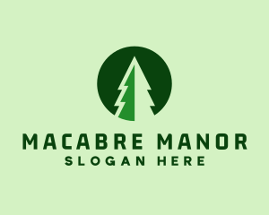 Pine Forest Nature  logo design