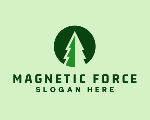 Pine Forest Nature  logo design