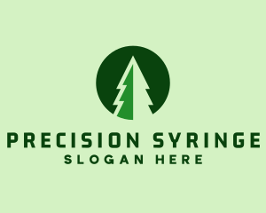 Pine Forest Nature  logo design