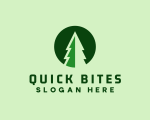 Pine Forest Nature  logo design