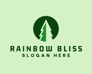 Pine Forest Nature  logo design