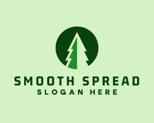 Pine Forest Nature  logo design