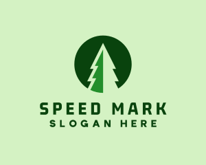 Pine Forest Nature  logo design