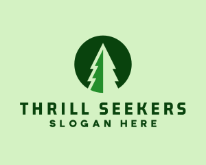 Pine Forest Nature  logo design