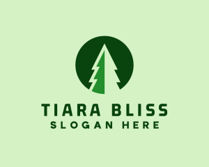 Pine Forest Nature  logo design